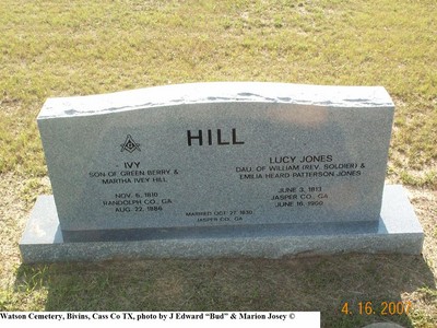 Hill, Ivy & Lucy Jones, Watson Cem, Bivins, Cass Co, TX.jpg