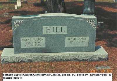 Hill, Jessie Wilson Josey, Bethany Cem, Lee Co, SC.jpg