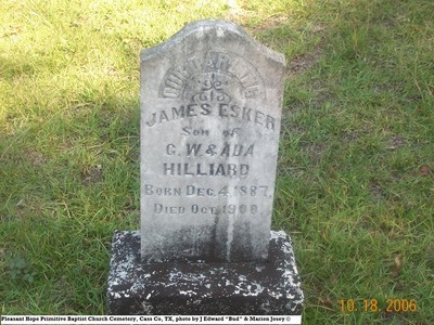 Hillard, James Escar, Pleasant Hope Cem, Cass Co, TX.jpg