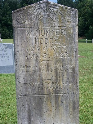 Hodge, Miles Hunter, Providence Baptist Cem, Sumter Co, SC.jpg