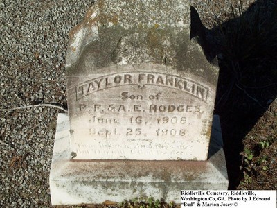Hodges, Taylor Franklin, Riddleville Cem, Washington Co, GA.jpg