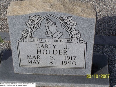 Holder, Earley J, Kervin Cem, Covington Co, AL.jpg