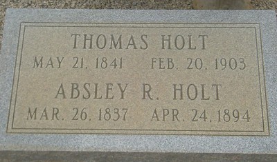 Holt, Thomas & Absley Baker, Poplor Springs Cemetery, Washington Co, GA.jpg