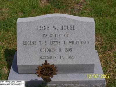 House, Irene Whitehead,  Trinity Cem, Halifax Co, NC.jpg