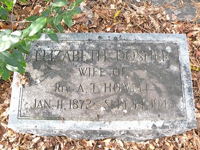 Howell, Elizabeth Dosher, Bethany Cem, Aiken Co, SC.jpg