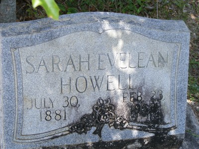 Howell, Sarah E Davis, Crossroads Cemetery, George Co, MS.jpg