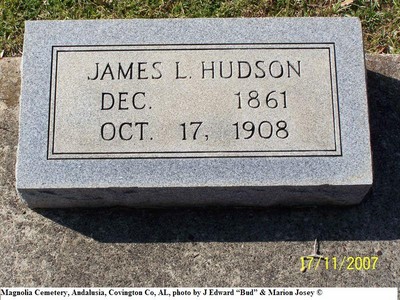 Hudson, James L, Magnolia Cem, Andalusia, Covington Co, AL.jpg