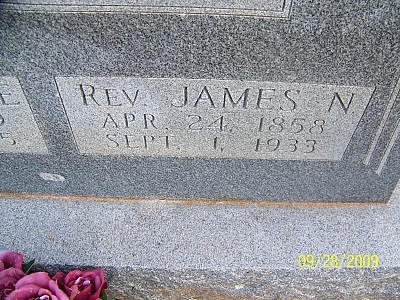 Hudson, James Nelson Rev, Powers Chapel Cemetery, Falls Co, TX.jpg