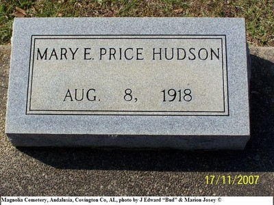 Hudson, Mary E Price, Magnolia Cem, Covington Co, AL.jpg