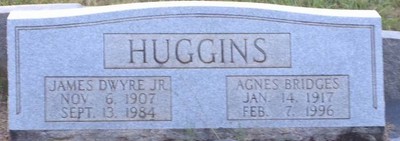 Huggins, James D & Agnes Bridges, Boling Springs Cem, Cleveland Co, NC.jpg