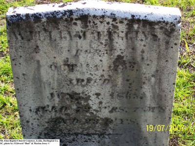 Huggins, William Hartwell, Mt. Elam Baptist Cem, Darlington Co, SC.jpg