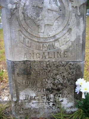 Hughes, Angaline Brown, Cedar Creek Cemetery, Lee Co, SC.jpg