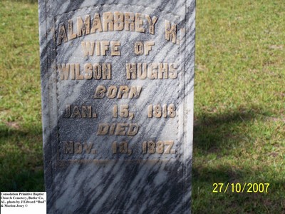 Hughs, Almabrey M Bray, Consolation Baptist Cem, Butler Co, AL.jpg