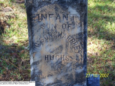 Hughs, Infant Son, Consolation Baptist Cem, Butler Co, AL.jpg