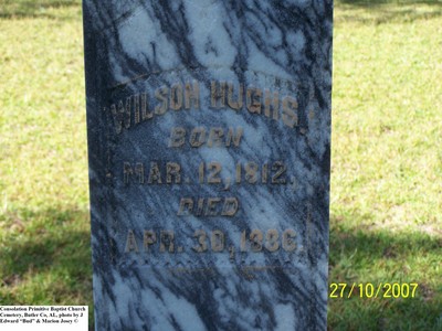 Hughs, Wilson, Consolation Baptist Cem, Butler Co, AL.jpg
