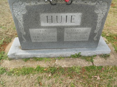Huie, George Washington & Eva Lee Jurney, Mount Vernon Cem, Iredell Co, NC.jpg