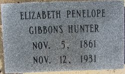 Hunter, Elizabeth Penelope Gibson, Olive Grove Cem, Seminole Co, GA.jpg