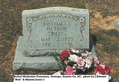 Hutson, William S, Bethel Meth Cem, Sumter Co, SC.jpg