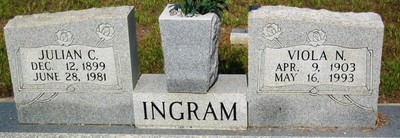 Ingram, Julian Clarence & Viola Nancy Nall, Oaky Streak Cem, Butler Co, AL.jpg