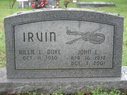 Irvin, John Ezra, & Billie L DukeCaddo Cem, Johnson Co, TX.jpg