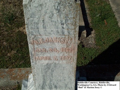 Jackson, Benjamin Franklin Jr, Riddleville Cem, Washington Co, GA.jpg