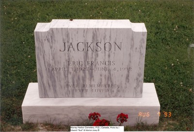 Jackson, Eric Francie, Murray Harbor Cemetery, P.E.I, Canada.jpg