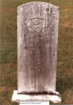Jackson, Hugh McKay. Murray Harbor Cemetery, P.E.I. Canada.jpg