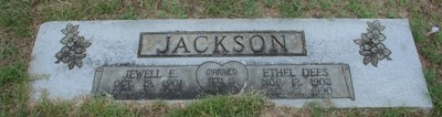Jackson, Jewell E & Ethel Dees, Vivian Cem, Caddo Parish, LA.jpg