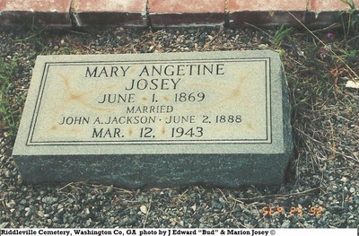 Jackson, Mary Anjeline Josey, Riddleville Cem, Washington Co, GA.jpg