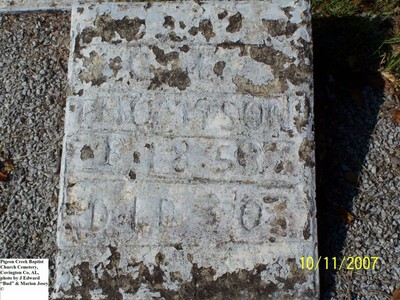 Thompson, Charles E, Pigeon Creek Baptist Cem, Covington Co, AL.jpg