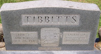 Tibbitts, James Andrew & Ollie J Pruitt, Mathaville Cem, Natchitoches Parish, LA.jpg