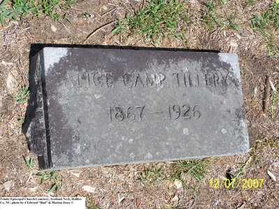 Tillery, Alice Camp,  Trinity Cem, Halifax Co, NC.jpg
