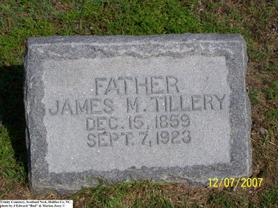 Tillery, James Madison,  Trinity Cem, Halifax Co, NC.jpg