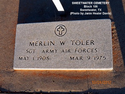 Toler, Merlin Walker, Sweetwater Cem, Nolan Co, TX.jpg