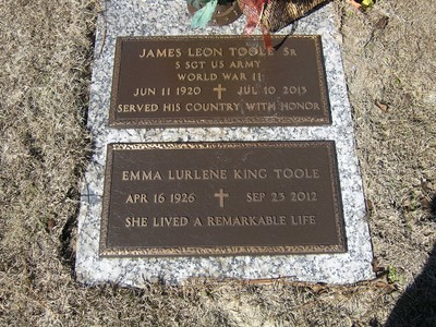 Toole James Leon & Emma Lurlene King, Sunset Memorial Cem, Aiken Co, SC.jpg