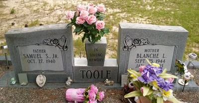 Toole, Samuel S Jr & Blanch Lowe, Langley Cem, Aiken Co, SC.jpg