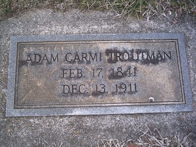 Troutman, Adam Carmi, Troutman Cemetery, Iredell Co, NC.jpg