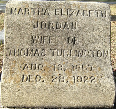 Turlington, Martha Elizabeth Jordan, Northview Cem, Laurens Co, GA.jpg