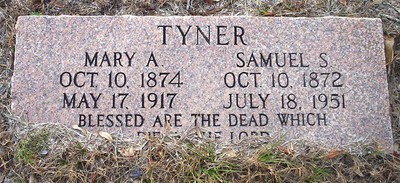 Tyner, Samuel & Mary, Mount Tabor Cemetery, Lakeland, Polk Co, FL.jpg