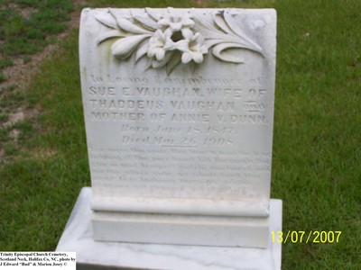 Vaughan, Sue E Lewis, Trinity Cem, Halifax Co, NC.jpg