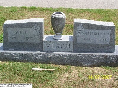 Veach, Everett Kermit Jr & Sue Ullery, Sunnyside Cemetery Scotlamd Neck, Halifax Co, NC.jpg