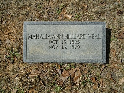 Veal, Mahalia Ann Hillard, Nathan Veal Cem, Washington Co, GA.jpg