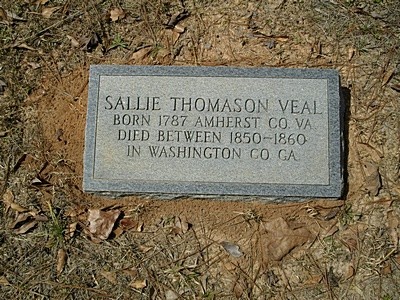 Veal, Sarah Thomason, Nathan Veal Cem, Washington Co, GA.jpg