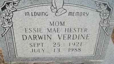 Verdine, Essie Mae Hester Darwin, Morse Cem, Jasper Co, TX.jpg