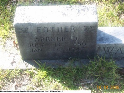 Wall, Abbner Dozier, Pleasant Hope Cem, Cass Co, TX.jpg