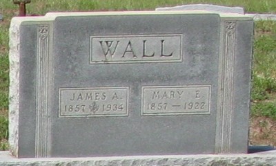 Wall, James Alexander & Mary Eliza McKinley, Good Exchange Cem, Cass Co, TX.jpg