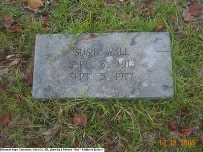 Wall, Susannah, Pleasant Hope Cem, Cass Co, TX.jpg