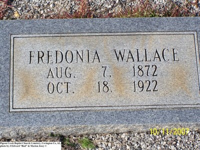 Wallace, Fredonia, Pigeon Creek Baptist Cem, Covington Co, AL.jpg