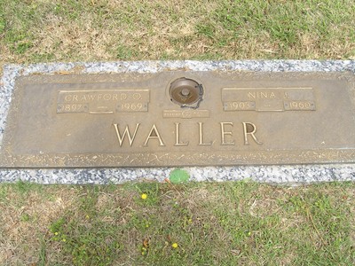 Waller, Crawford O & Nina J, Sunset Cem, Aiken Co, SC.jpg