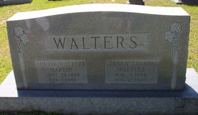 Walters, James Archie & Louisa Lewis, Antioch Cem, Jones Co, MS.jpg